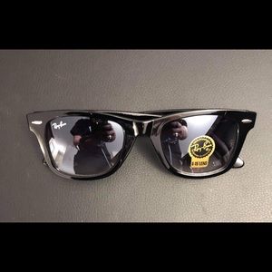 Tinted RayBan sunglasses